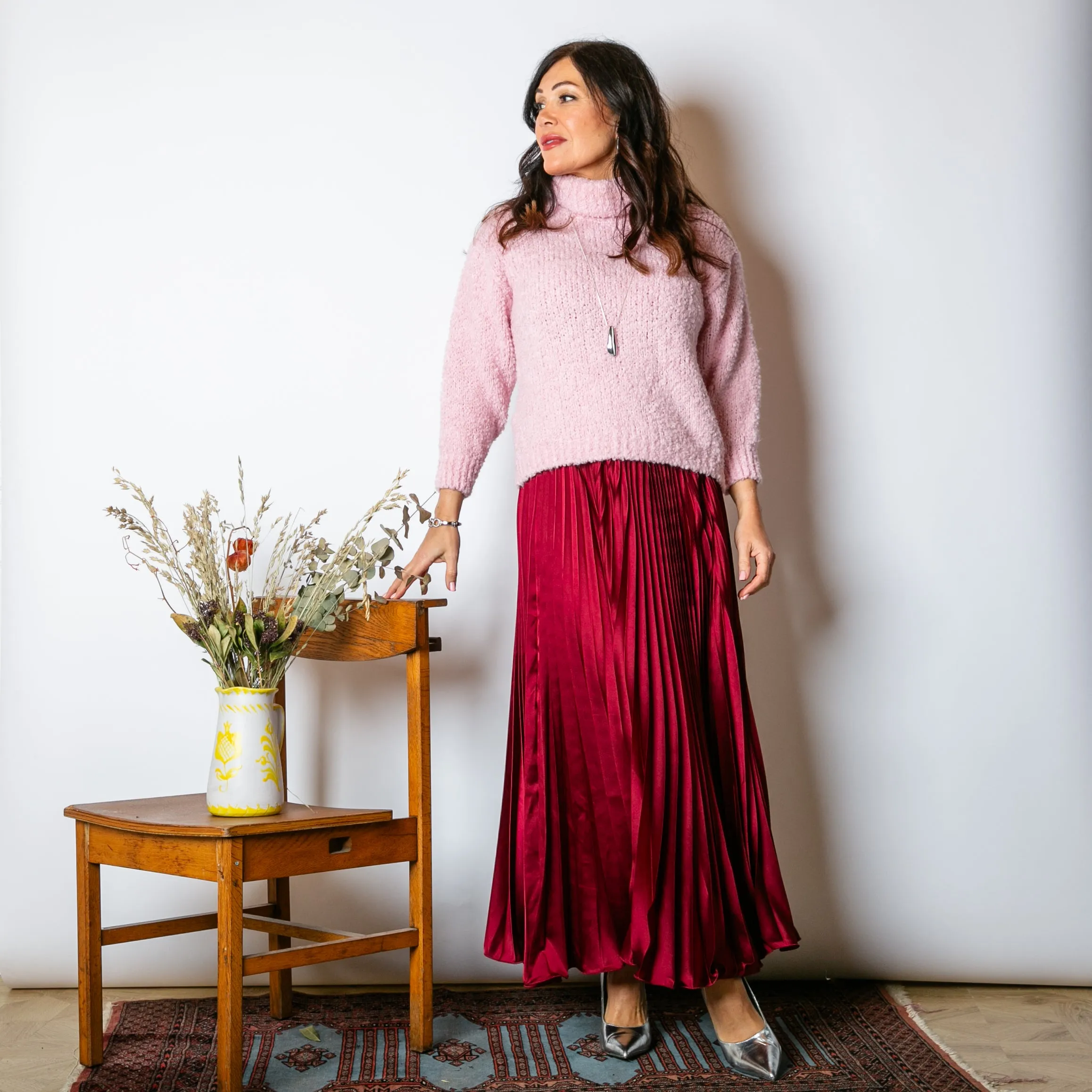 Pleated Cocktail Skirt