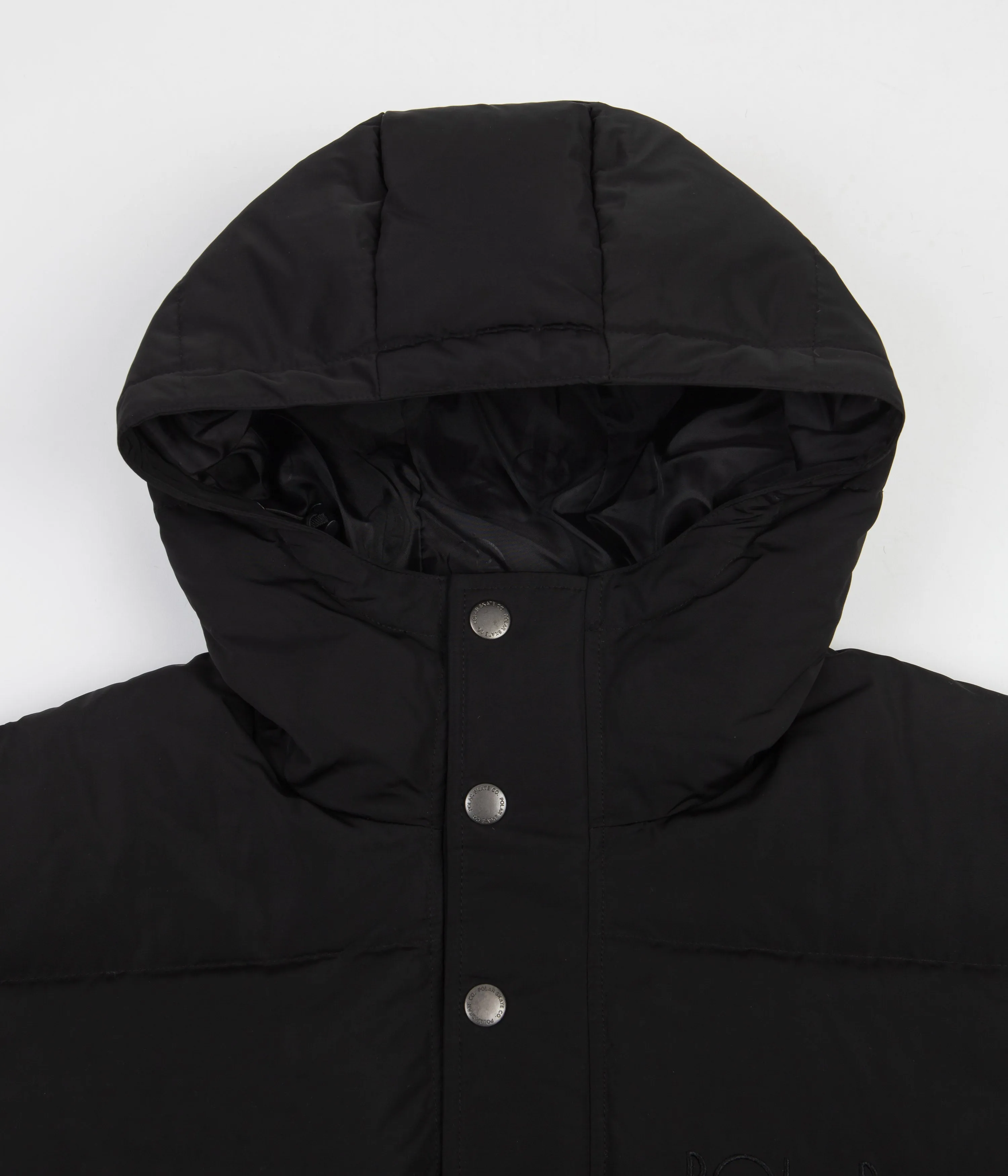 Polar Hooded Puffer Jacket - Black