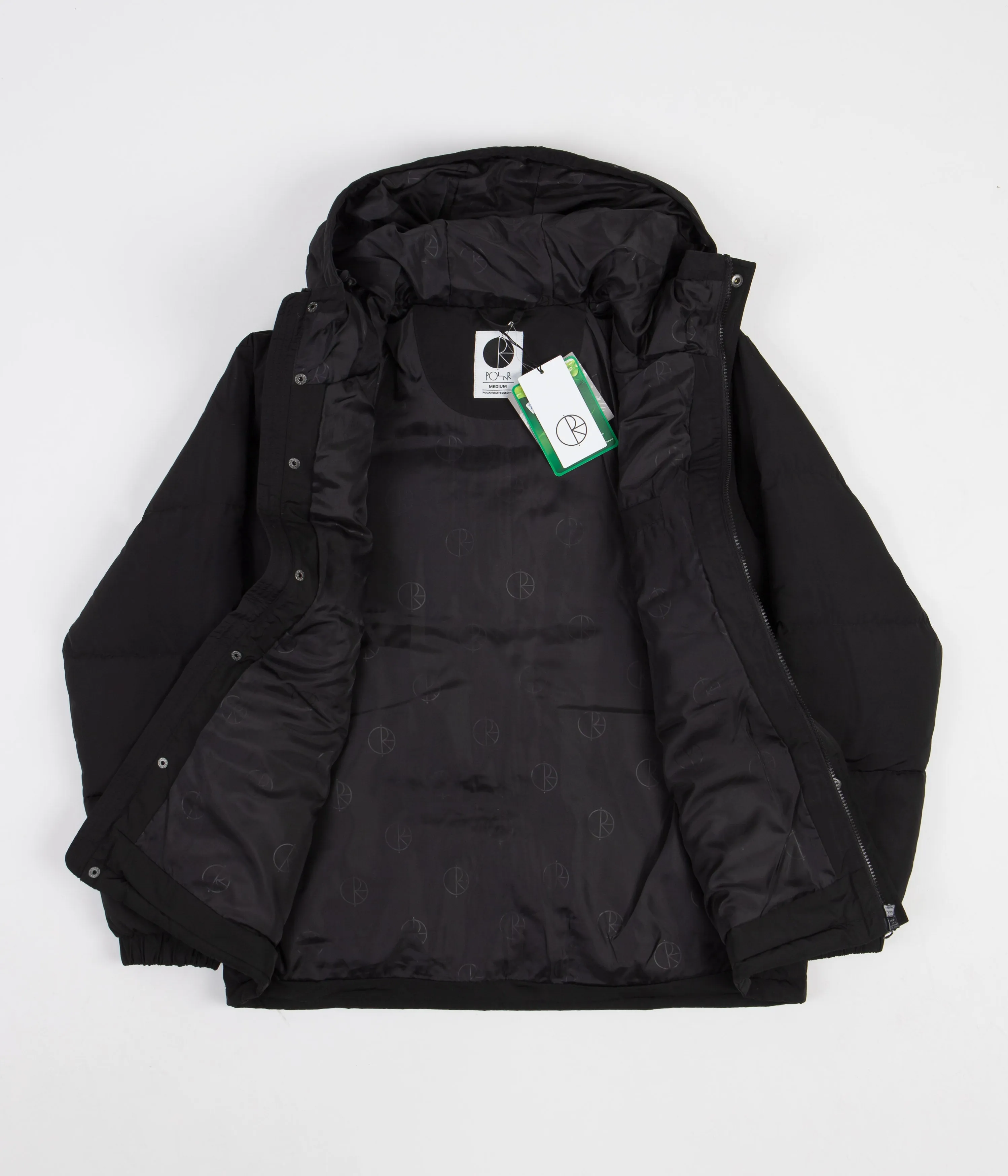 Polar Hooded Puffer Jacket - Black