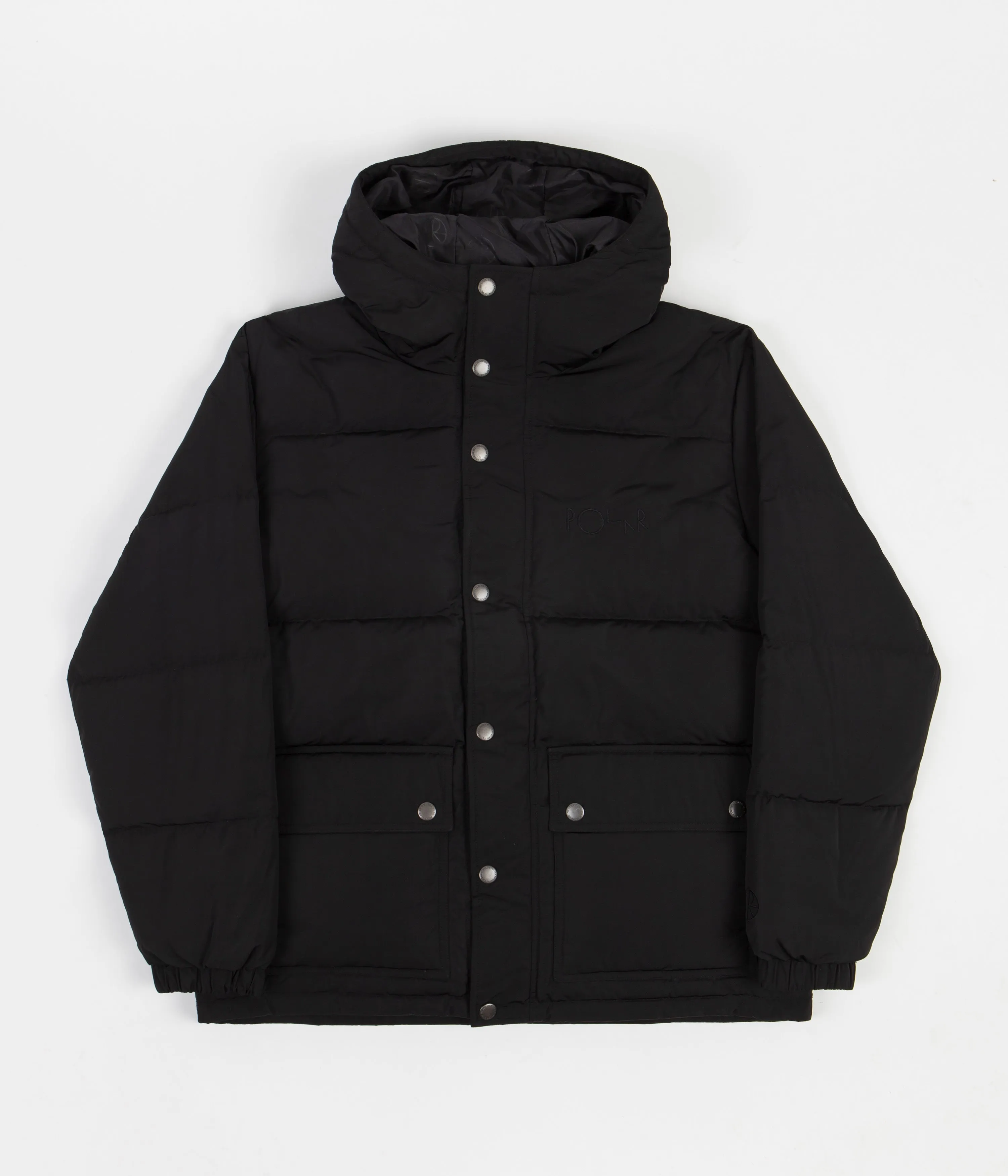 Polar Hooded Puffer Jacket - Black