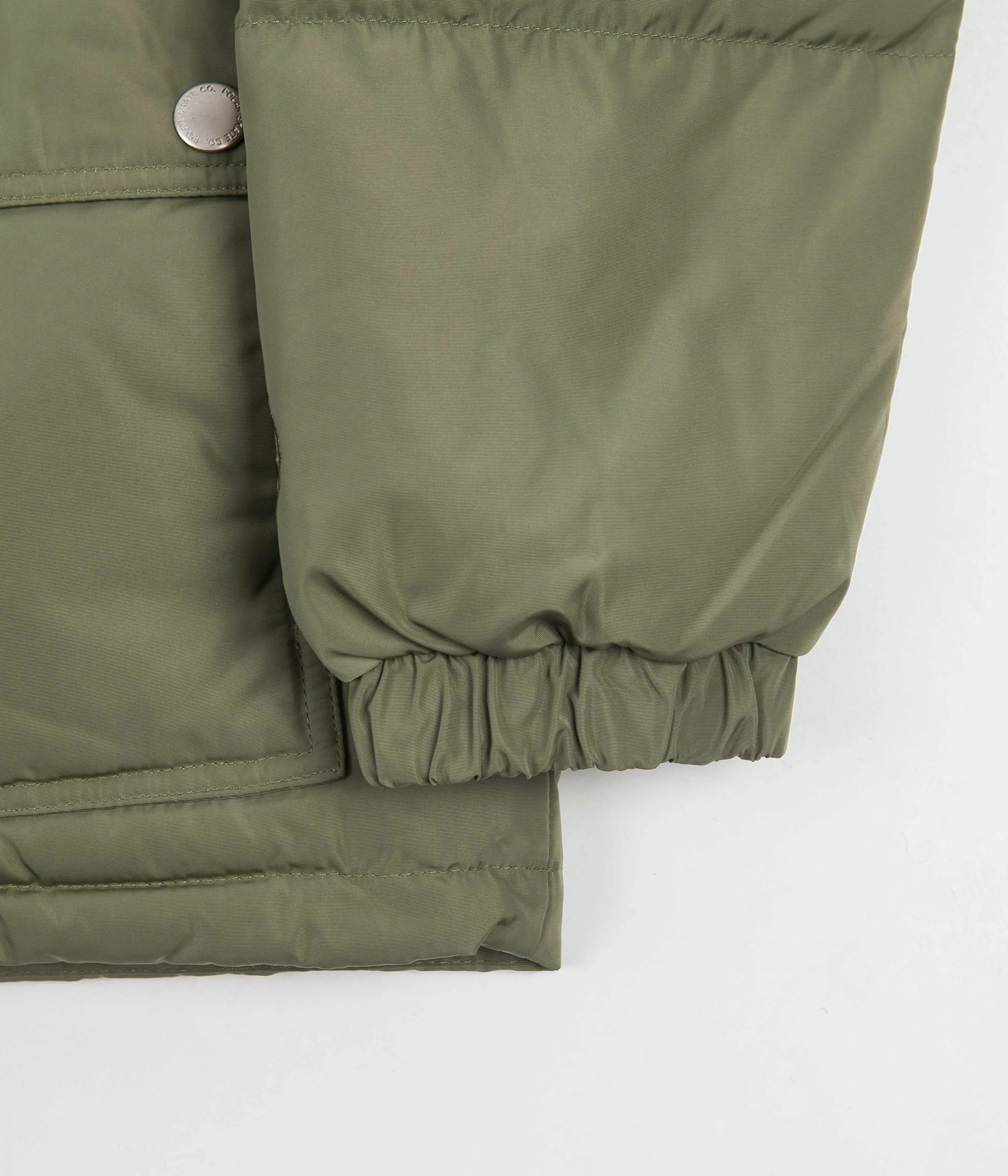 Polar Hooded Puffer Jacket - Light Olive