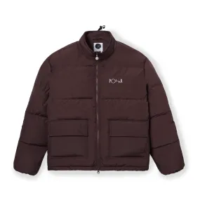 Polar Skate Co. Pocket Puffer Jacket Bordeaux