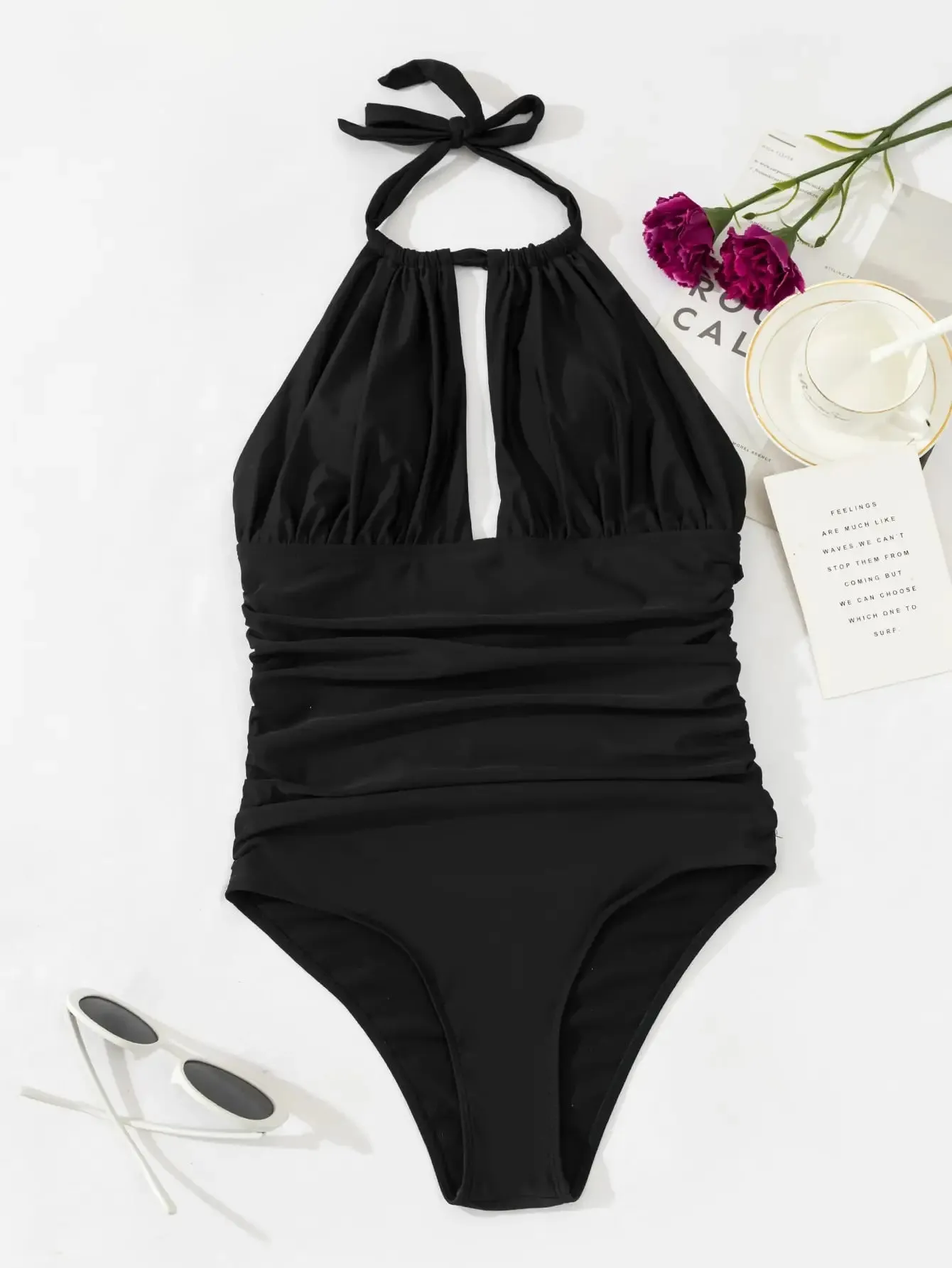 Pool Party Ruched Monokini-suit