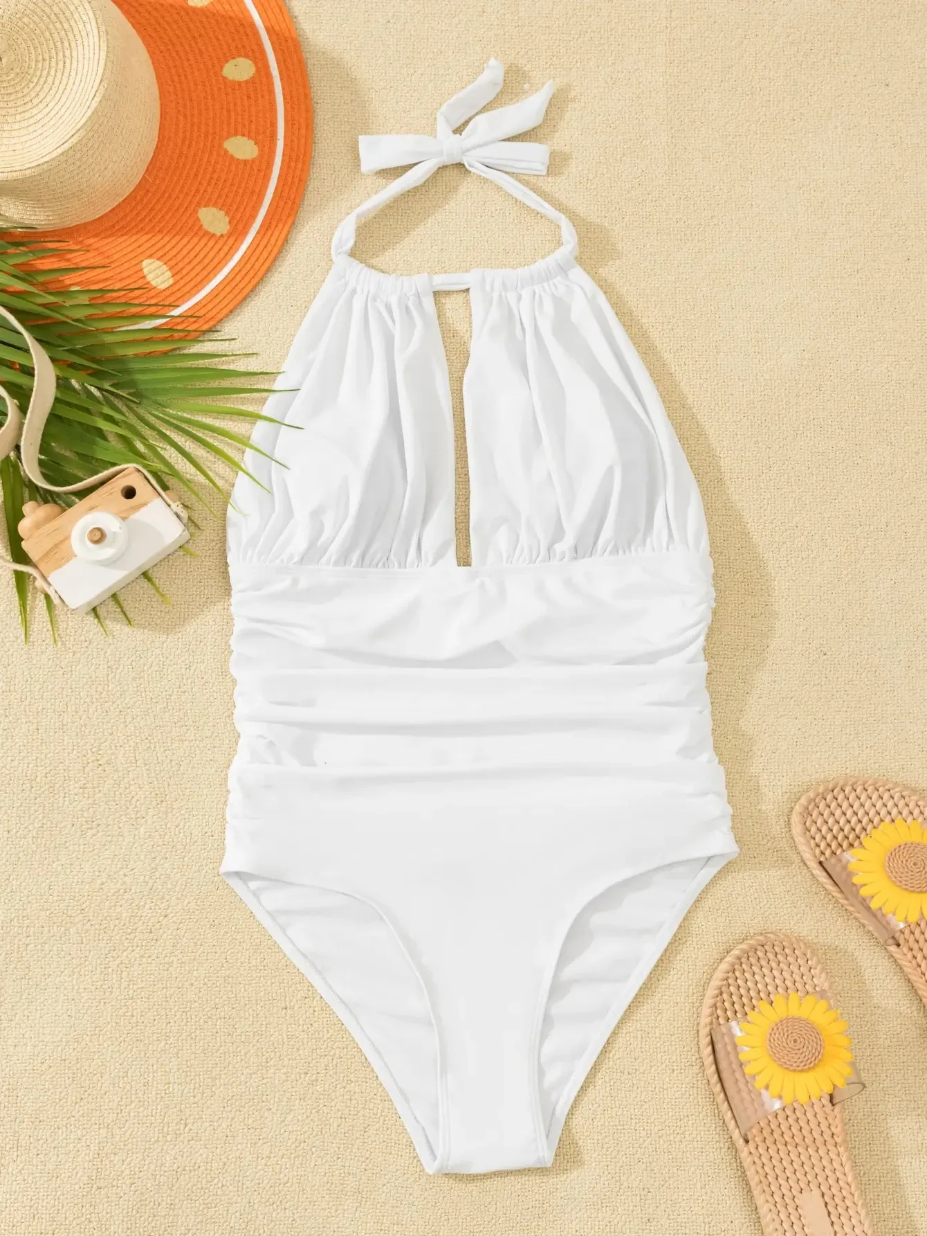 Pool Party Ruched Monokini-suit