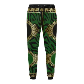 PRIVILEGE GREEN Men's All Over Print Sweatpants