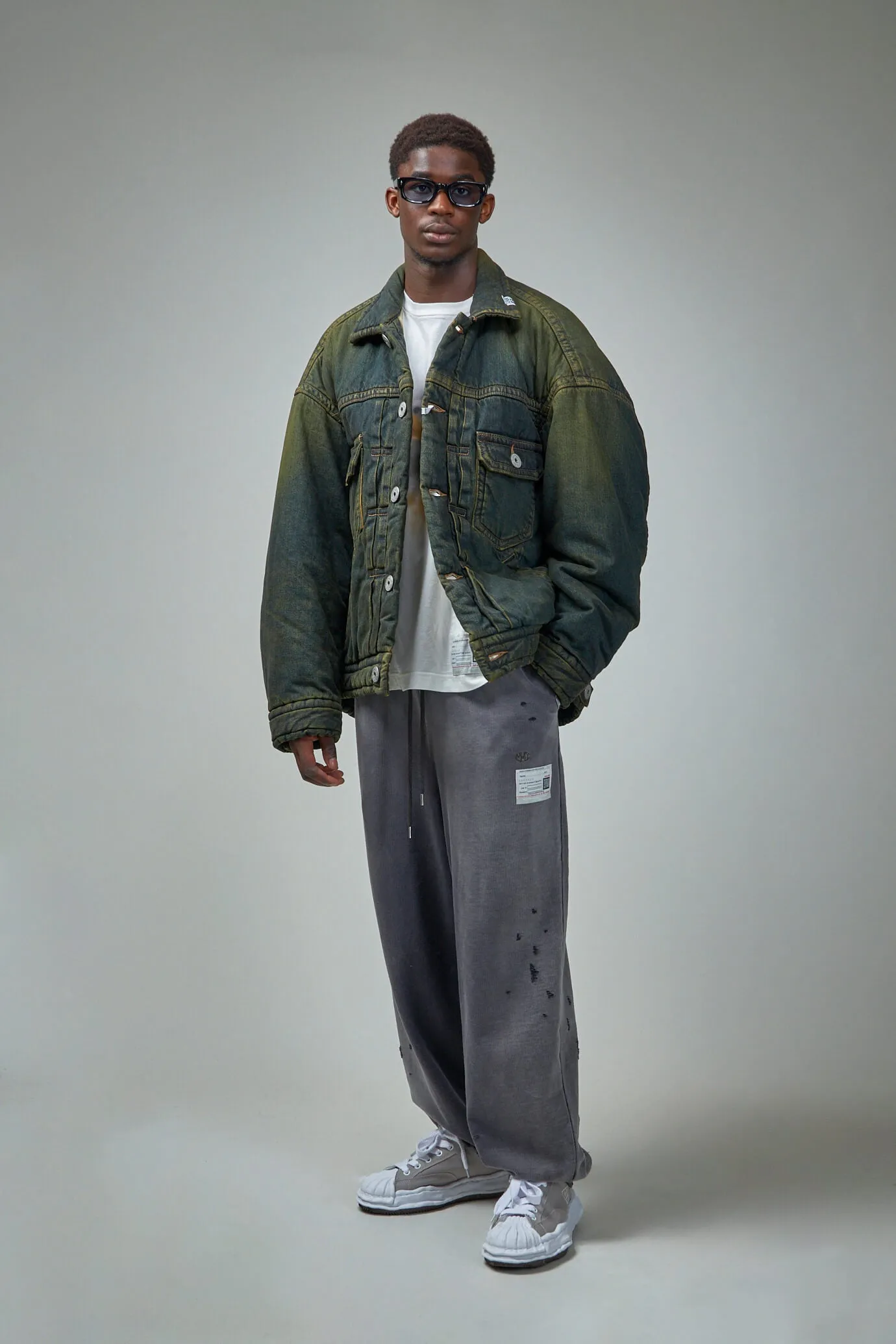 Puffer Denim Jacket