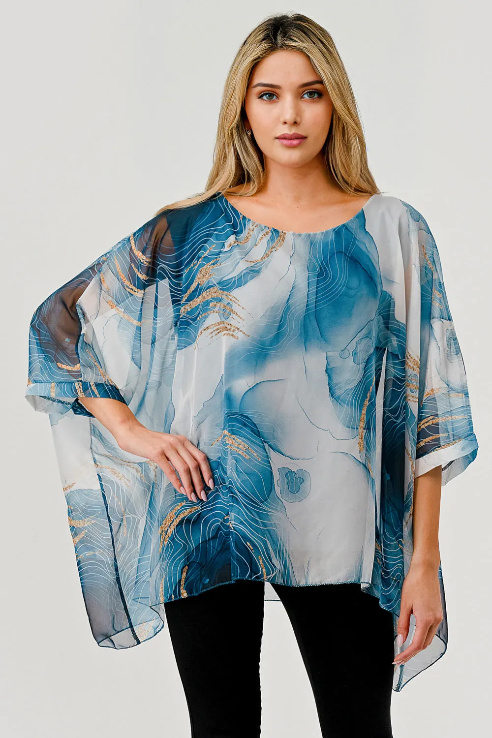 Raw Moda Italian Abstract Fodera Top