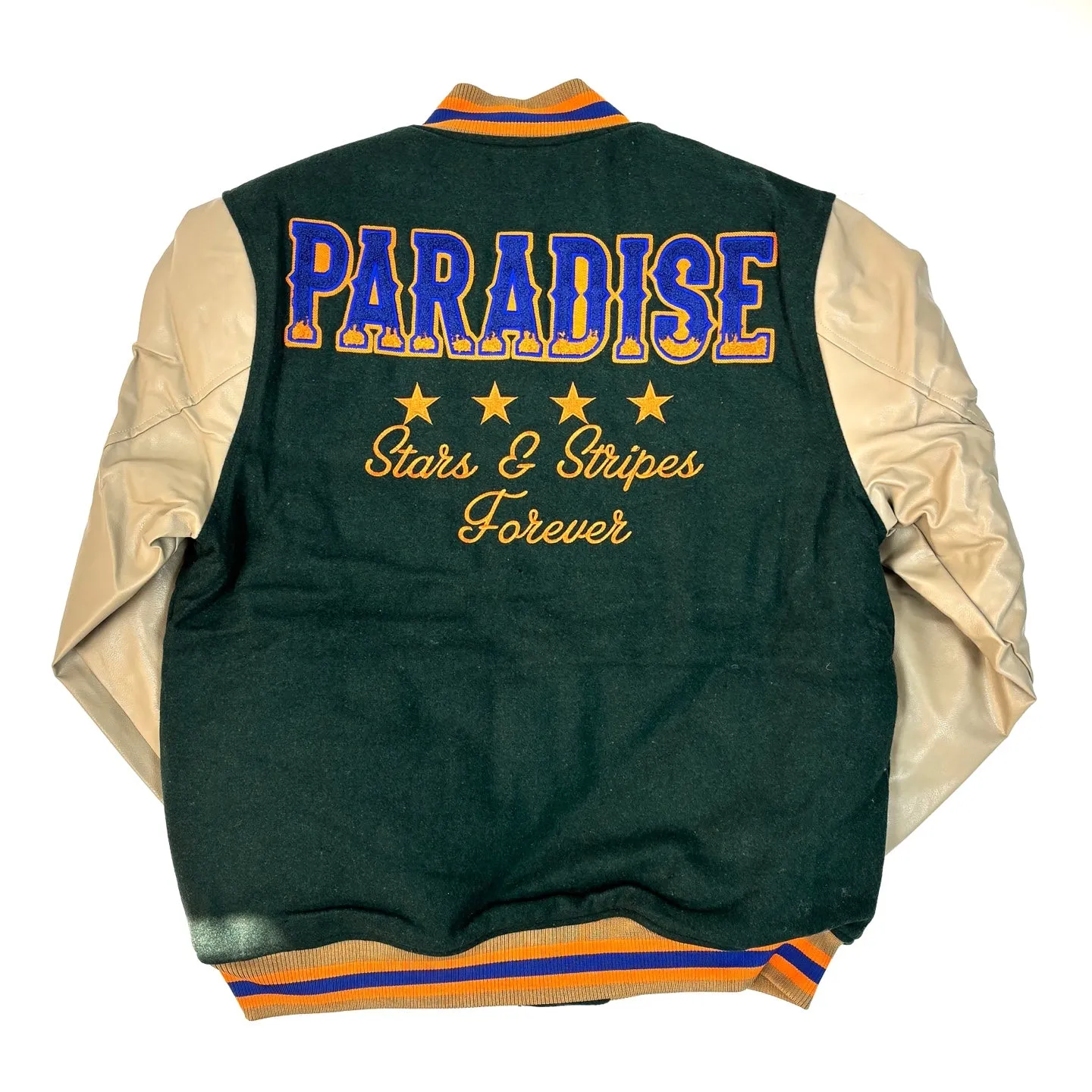 REBEL MINDS Fearless Soul Graphic Varsity Jacket