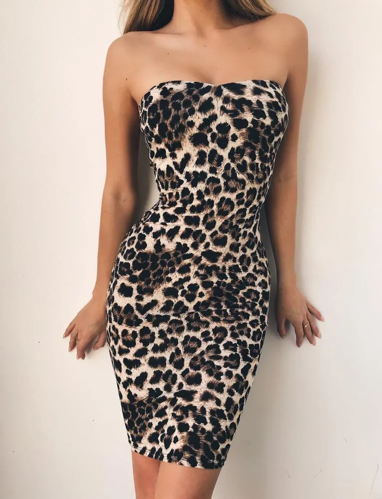 Rider Midi Dress - Leopard