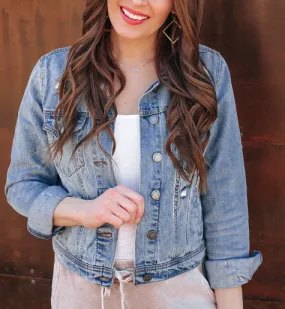 Rosalee Distressed Denim Jacket