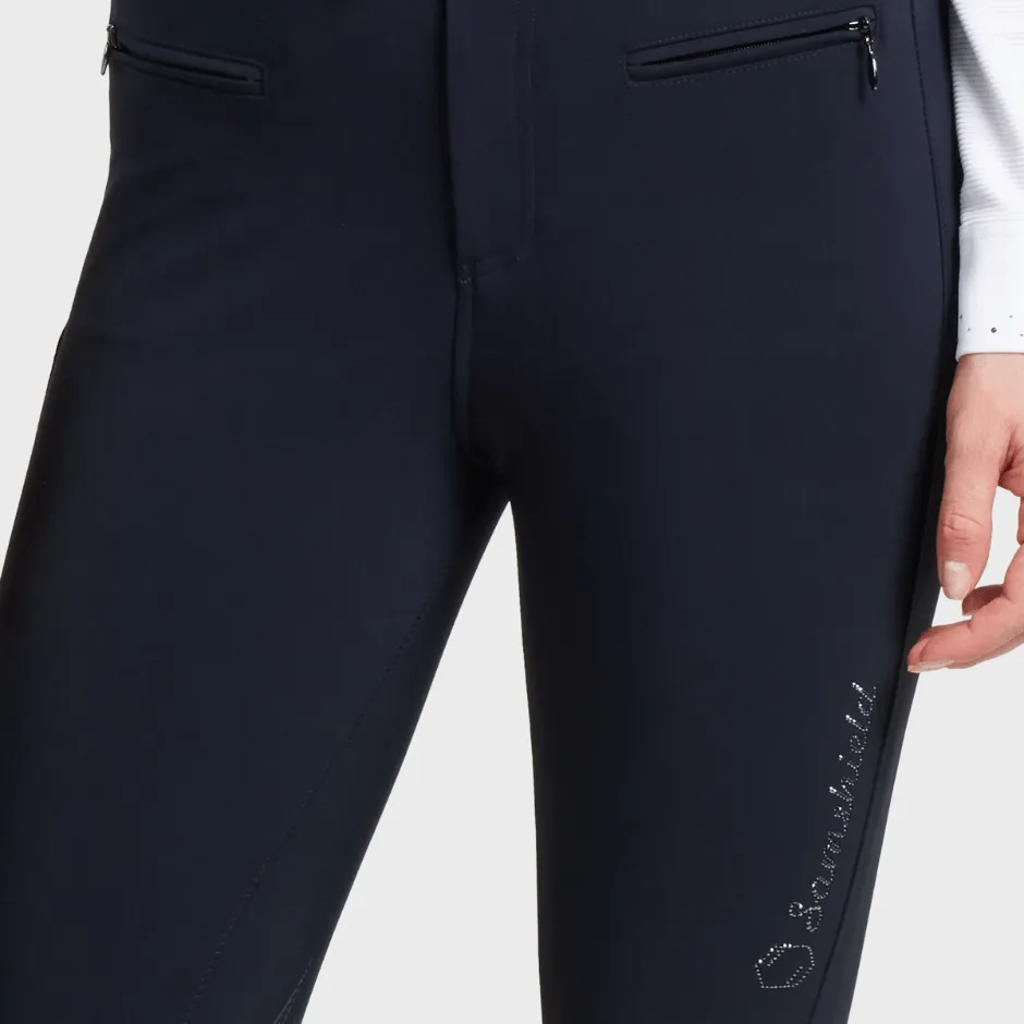 Samshield Ladies Claranova Full Grip Breeches - Navy