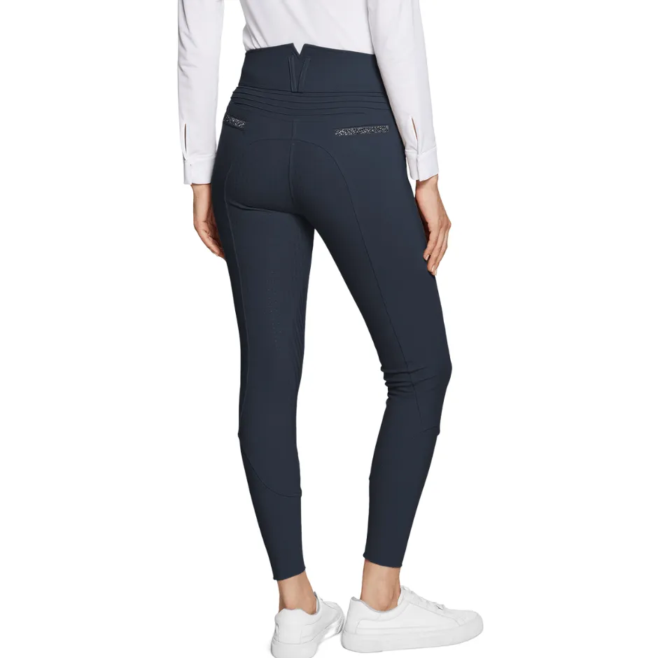 Samshield Ladies Claranova Full Grip Breeches - Navy