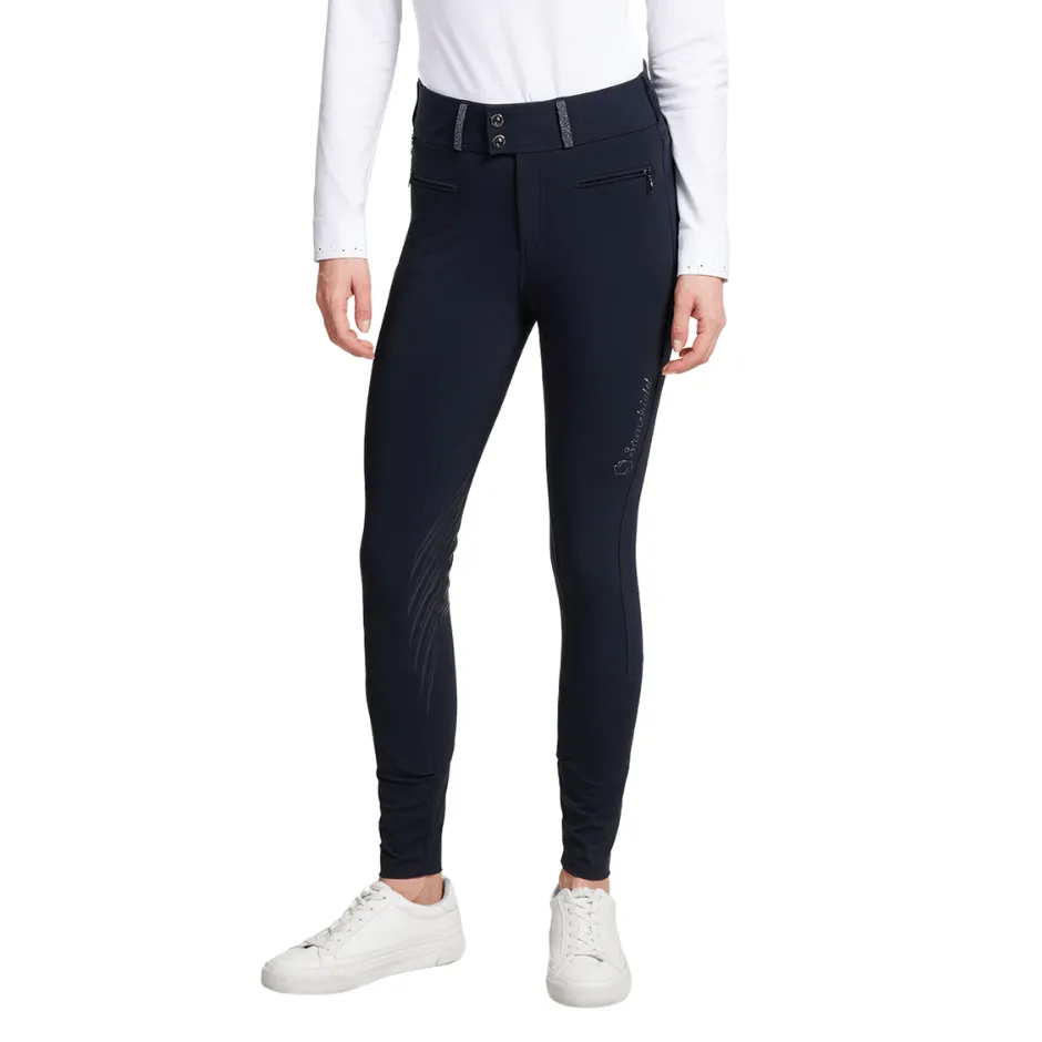 Samshield Ladies Claranova Full Grip Breeches - Navy