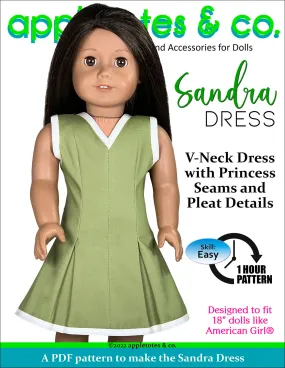 Sandra Dress 18 Inch Doll Sewing Pattern