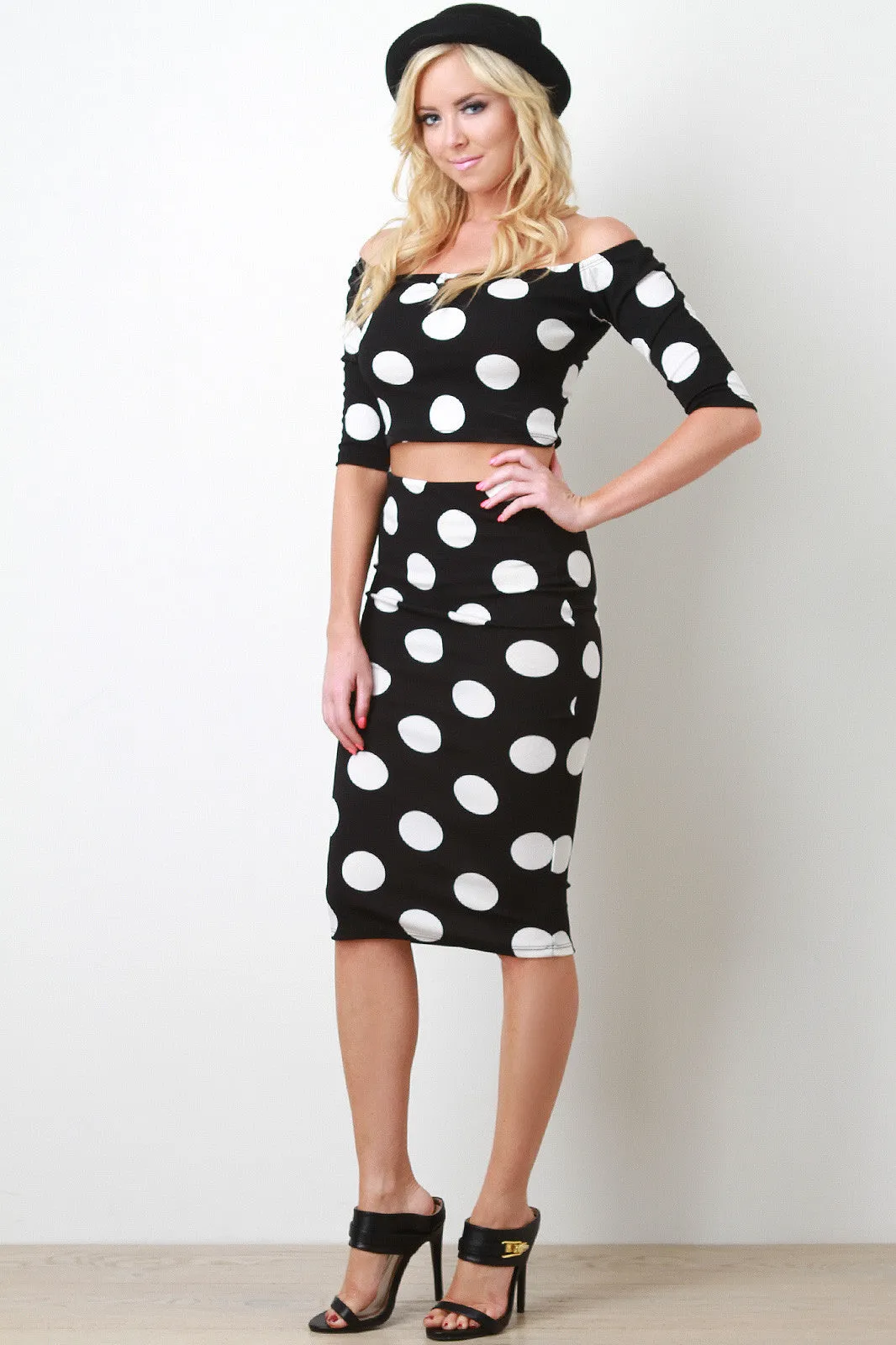 Spot On Pencil Skirt