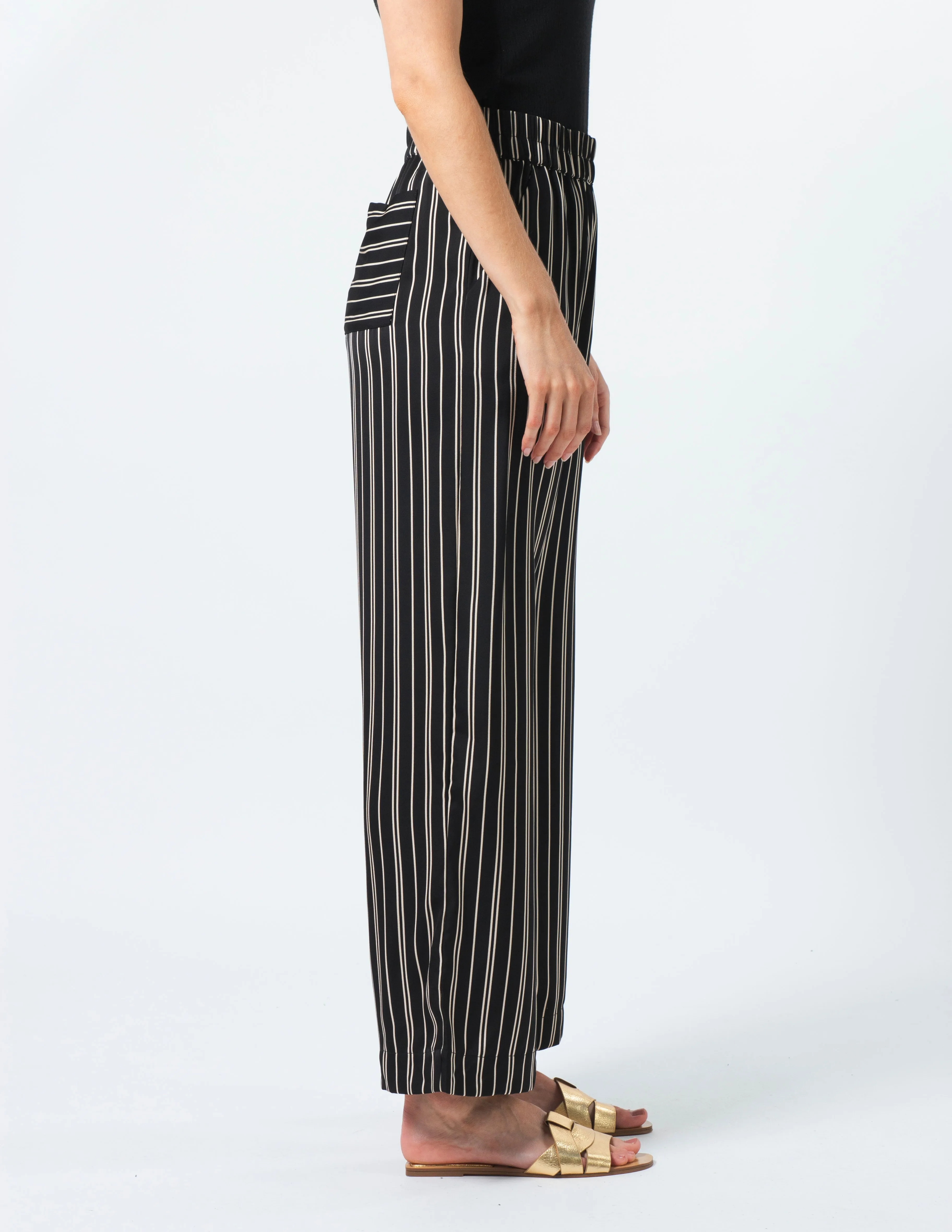 Stella   Gemma Ruth Pants - Milk Stripe