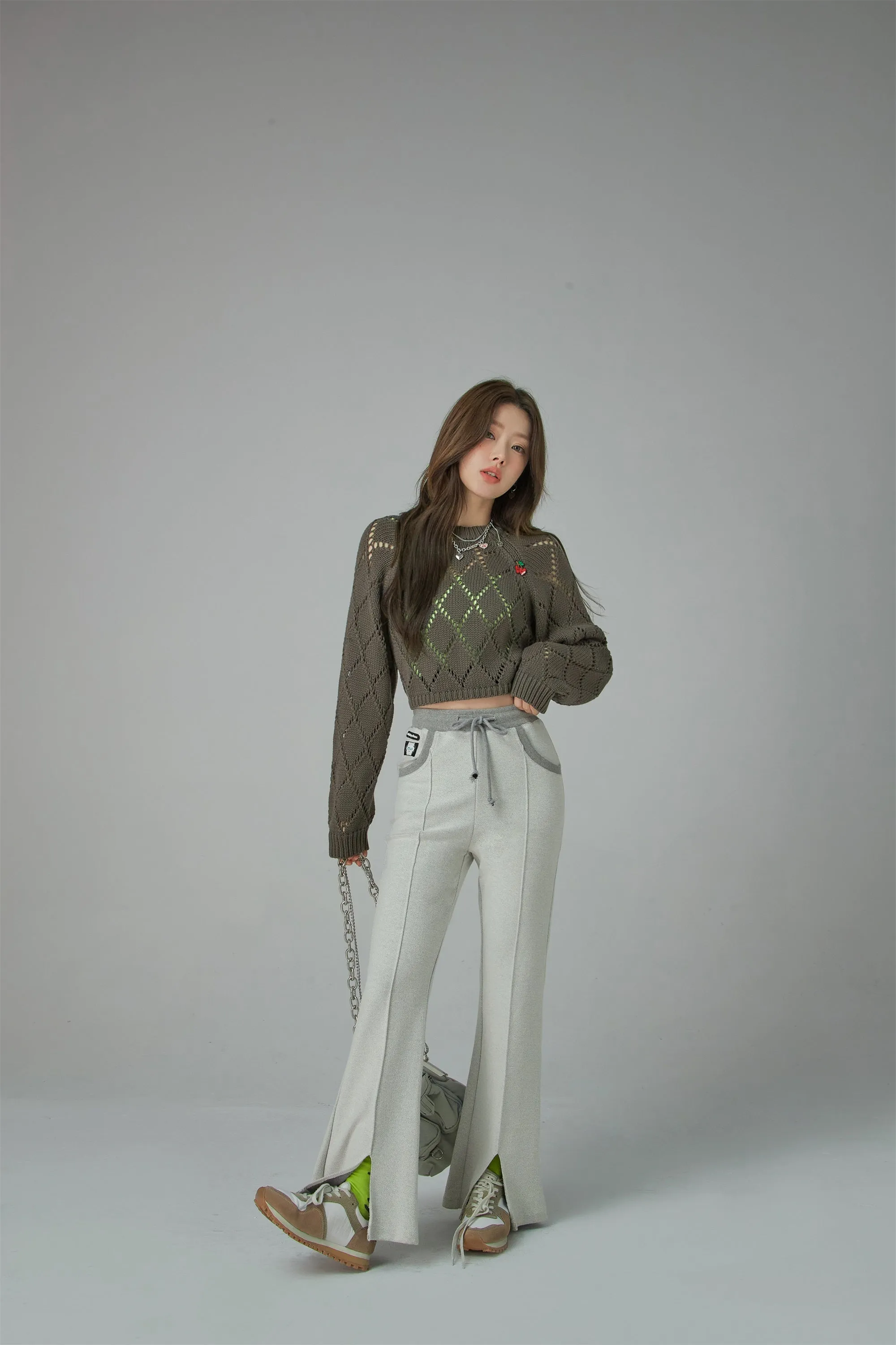 Strolling High Waist Flared Casual Pants