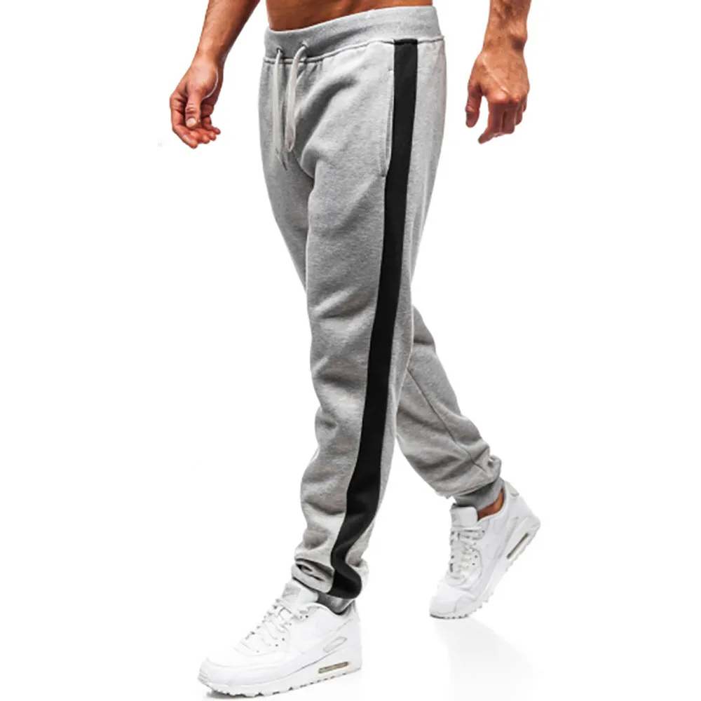 Stylish patchwork casual sweatpants