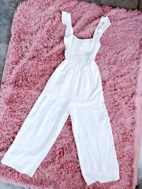 Summer Serenade Jumpsuit - White