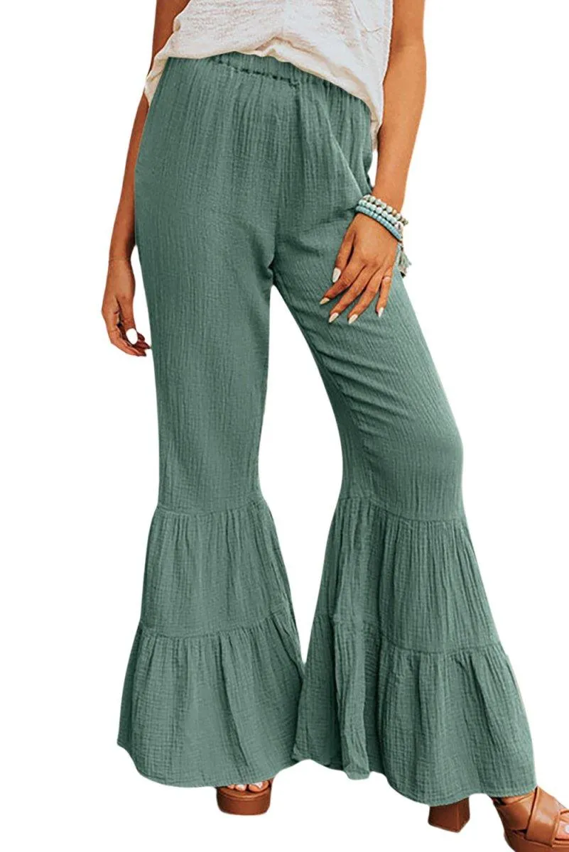 Taylor High Waist Ruffled Bell Bottoms