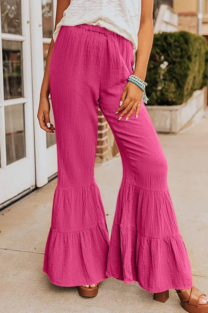 Taylor High Waist Ruffled Bell Bottoms