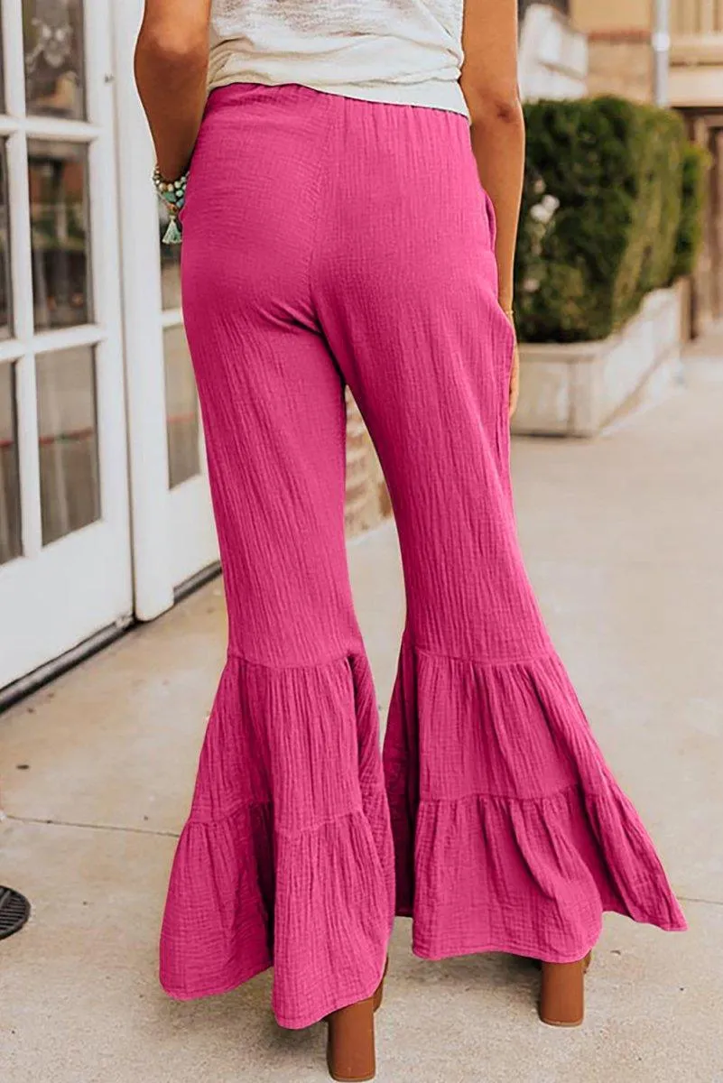 Taylor High Waist Ruffled Bell Bottoms