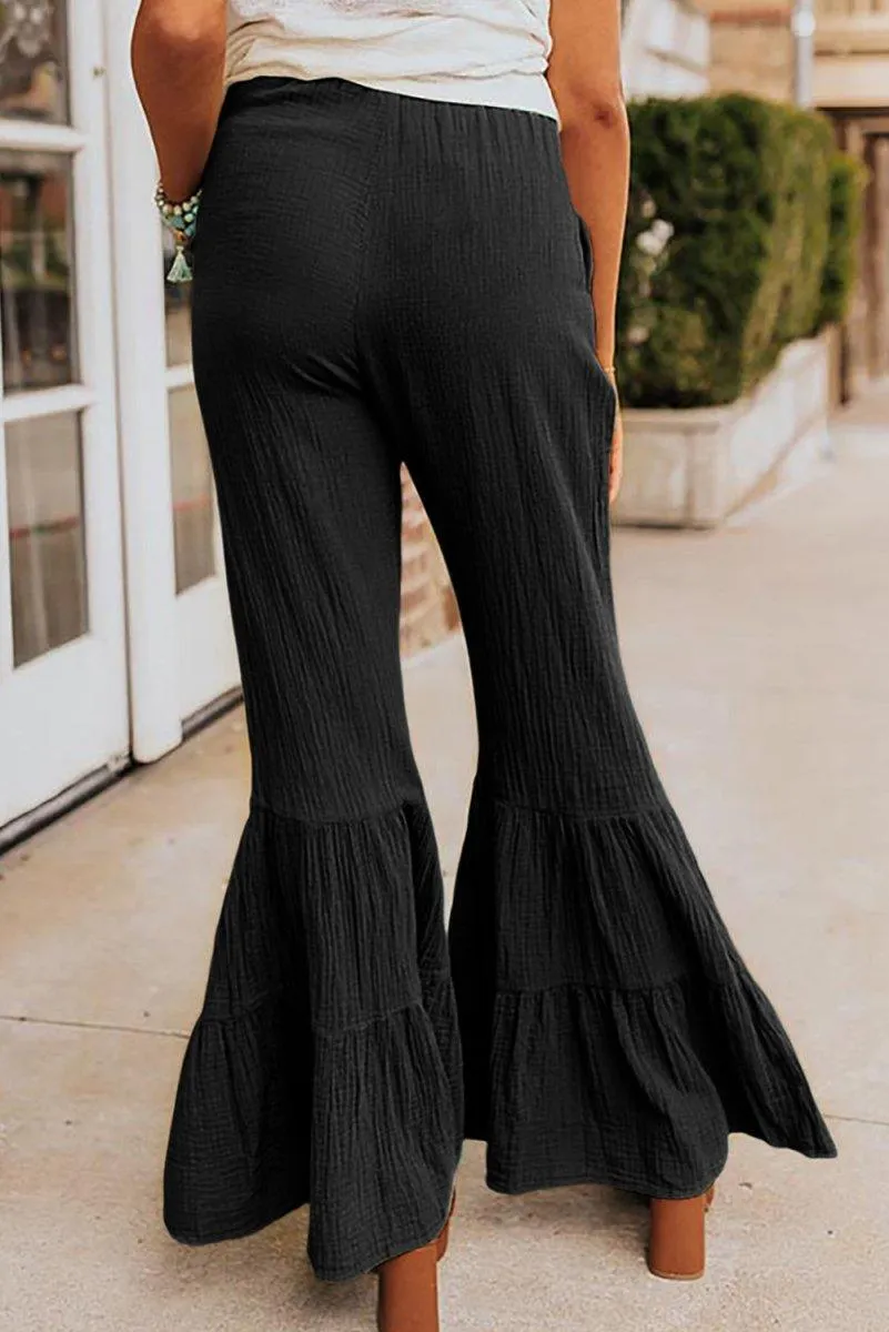 Taylor High Waist Ruffled Bell Bottoms