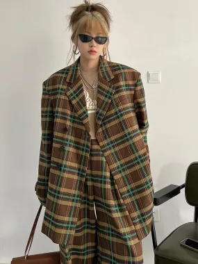 Teruma Oversized Plaid Coat