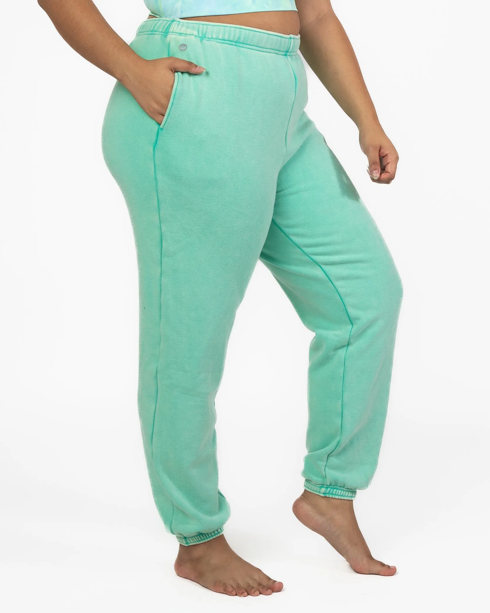 The Classic Sweatpant - Key Lime Snow Wash