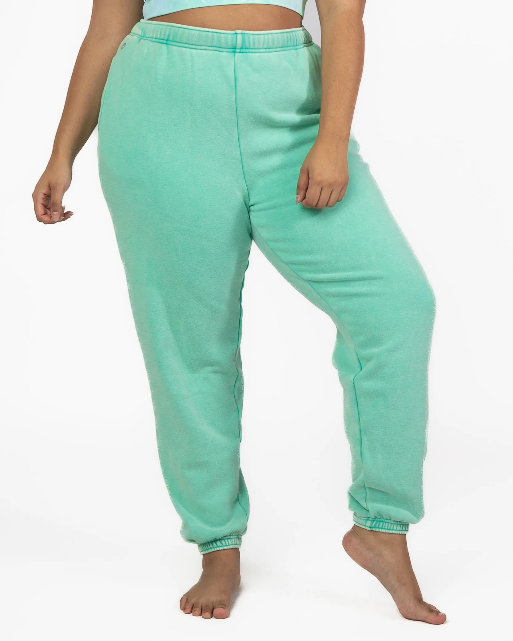 The Classic Sweatpant - Key Lime Snow Wash