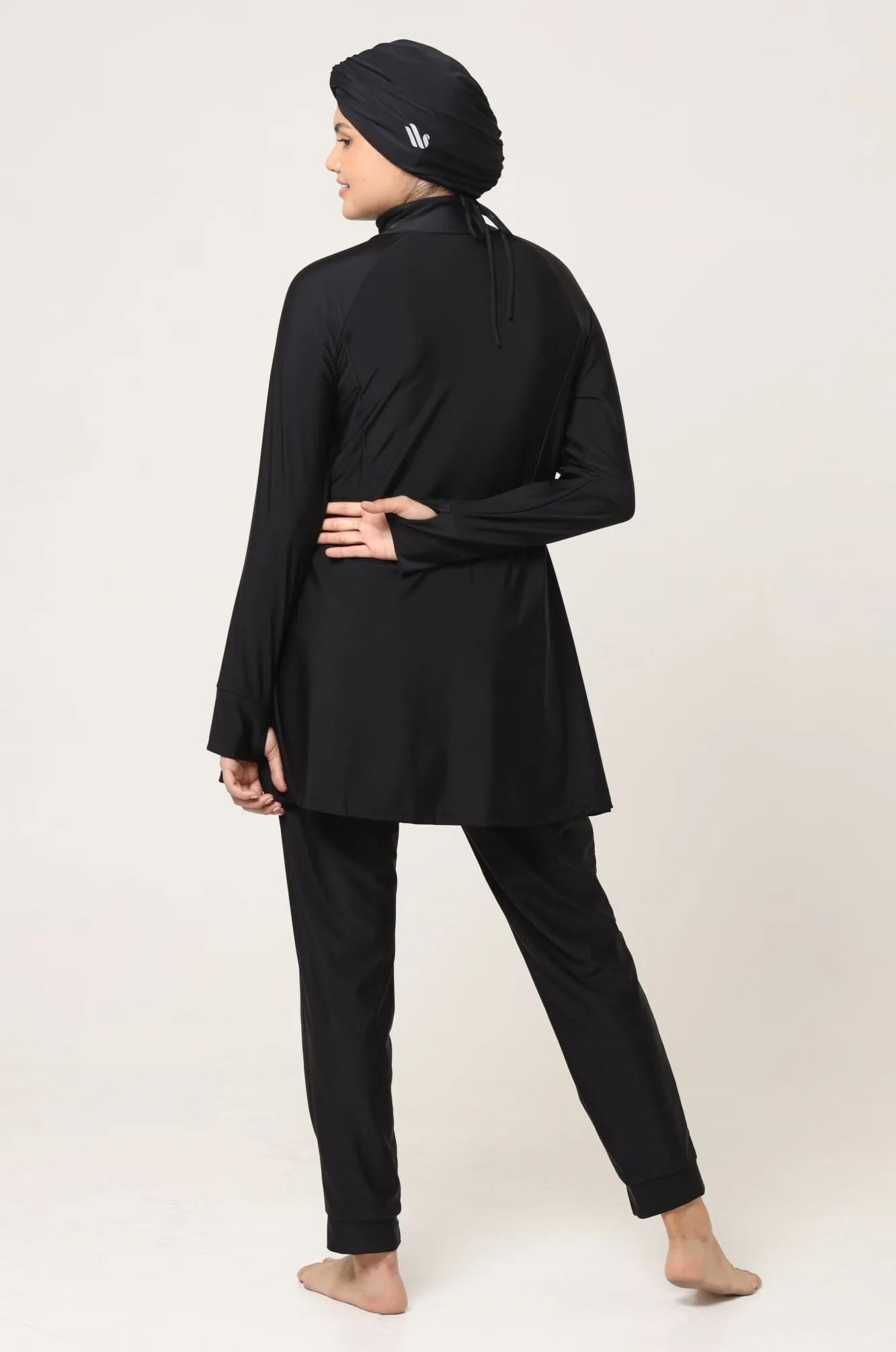 The Oceana Modest Swim Dress - Black