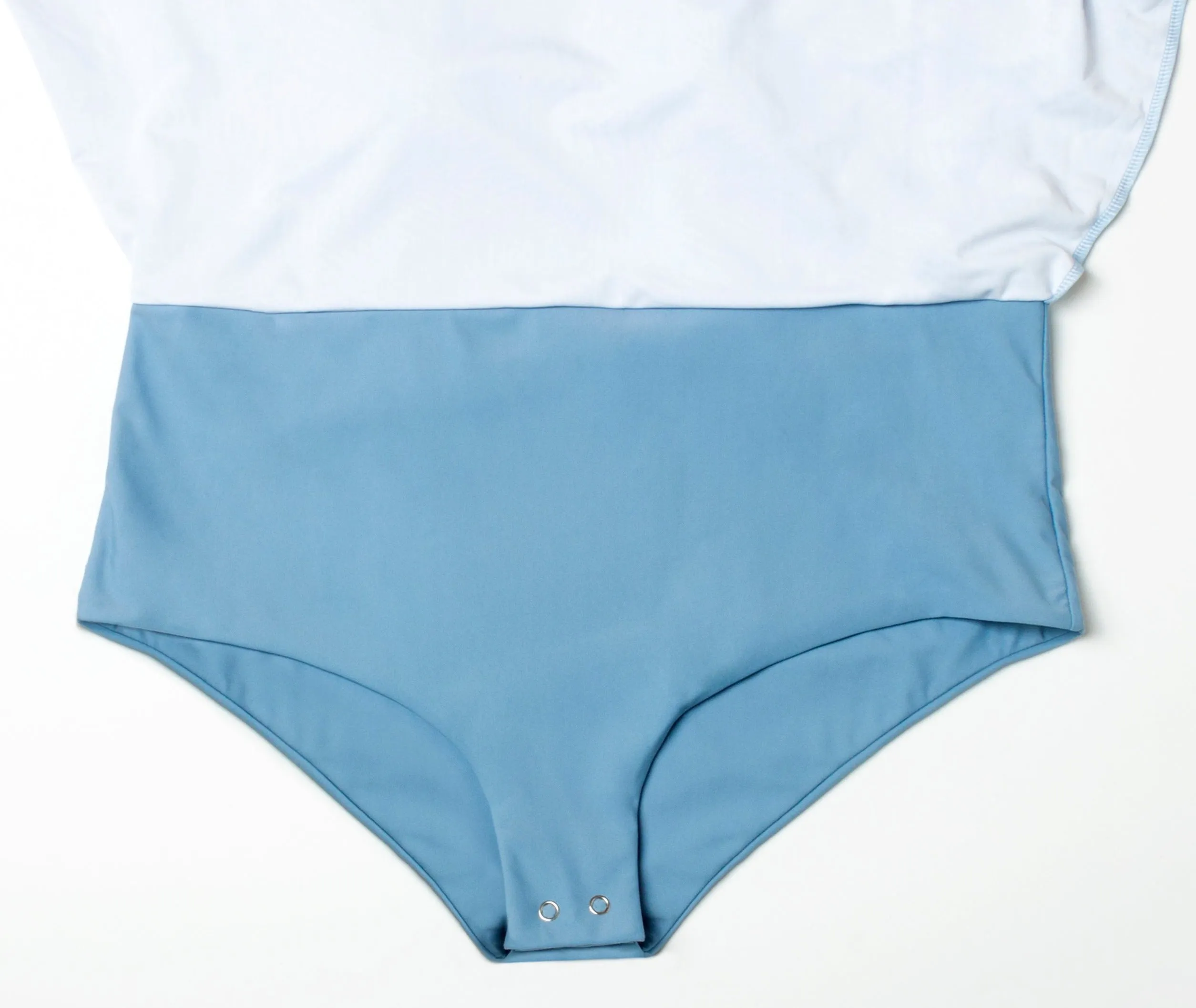 The Performance Modest Swim Top - Sky Blue