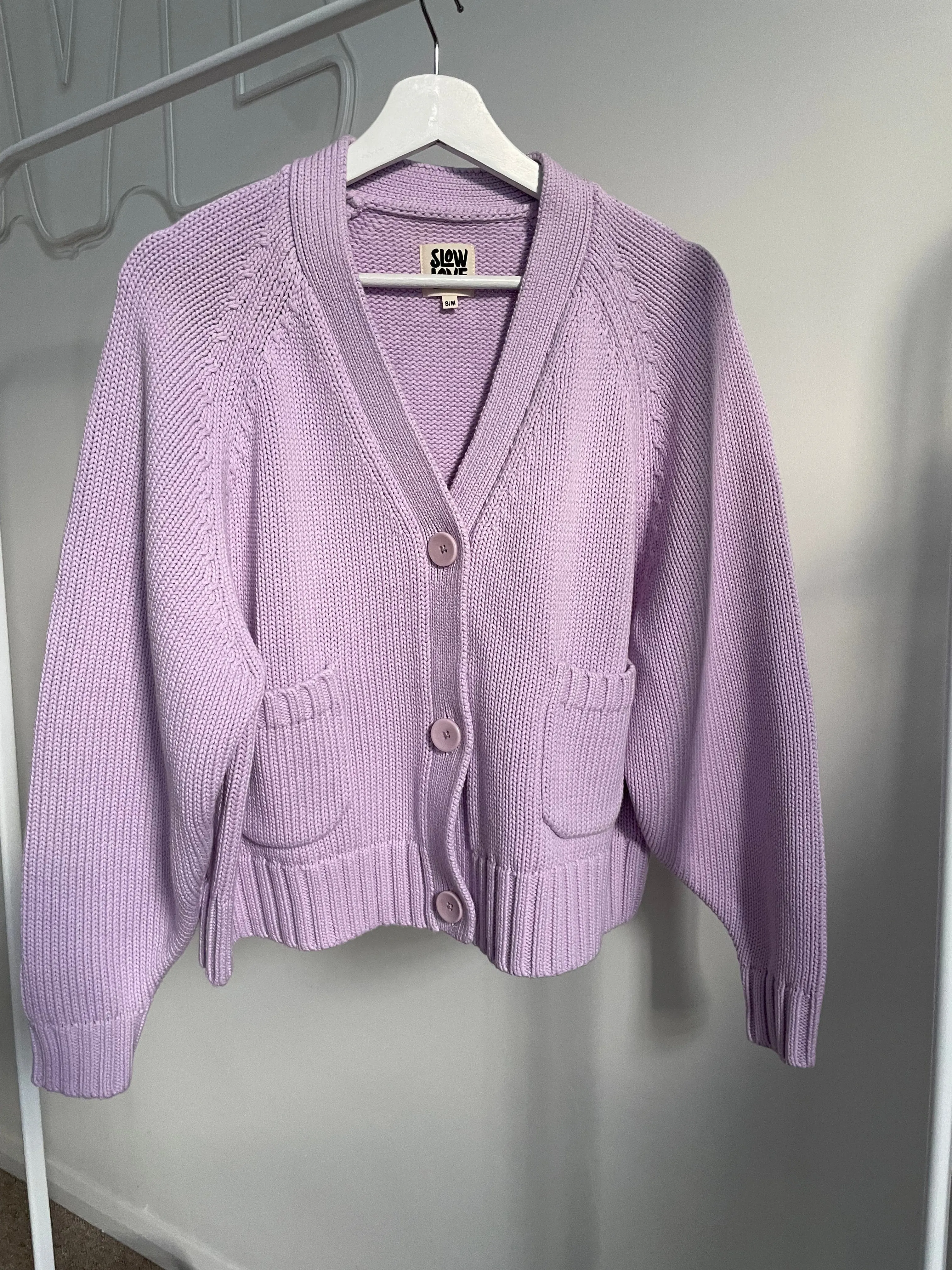 The Staple Cardigan - Parma Violet