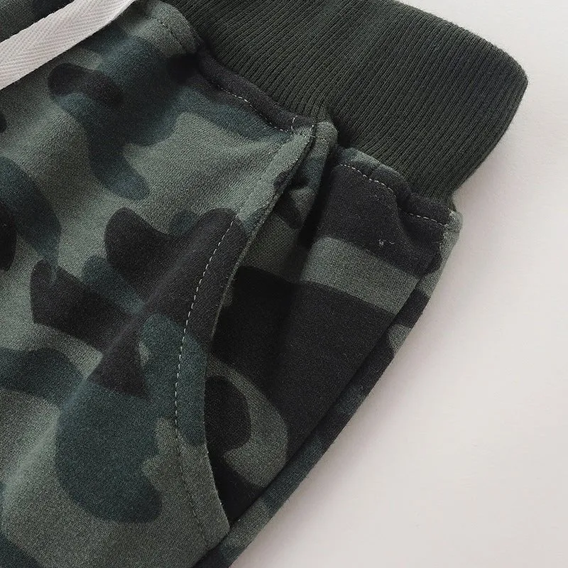 Toddler/Kid Boy's Camouflage Sweatpants (3 Colors)