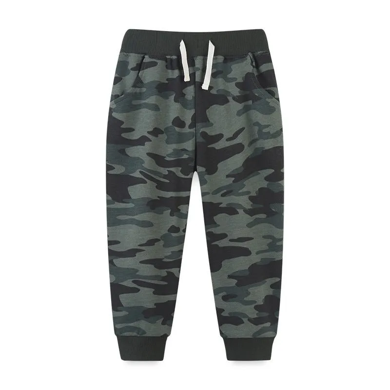 Toddler/Kid Boy's Camouflage Sweatpants (3 Colors)