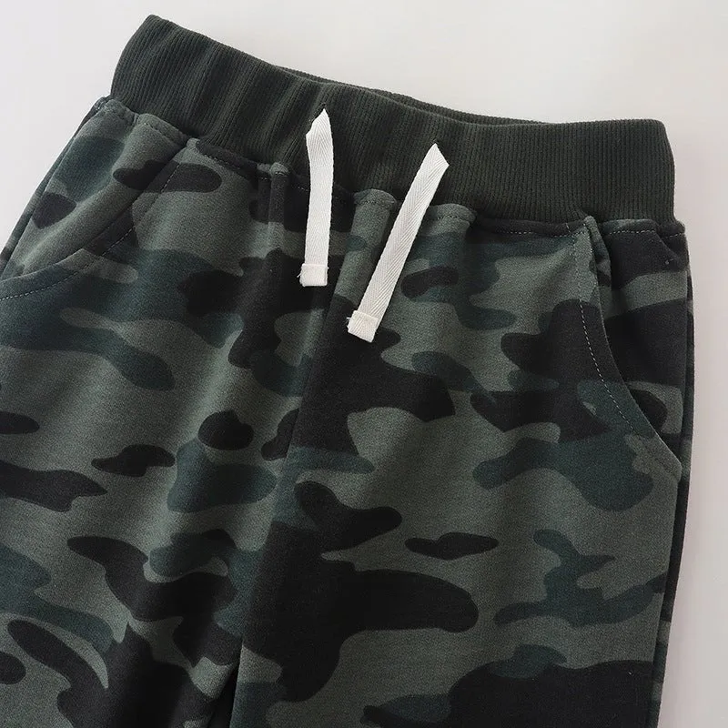 Toddler/Kid Boy's Camouflage Sweatpants (3 Colors)