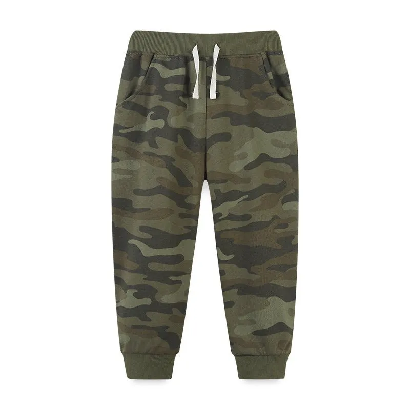 Toddler/Kid Boy's Camouflage Sweatpants (3 Colors)