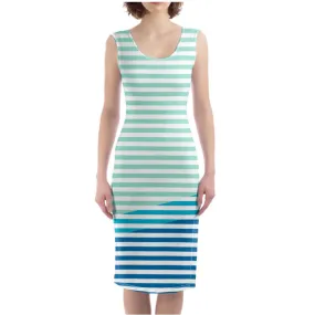 Tri-colored Bodycon Dress