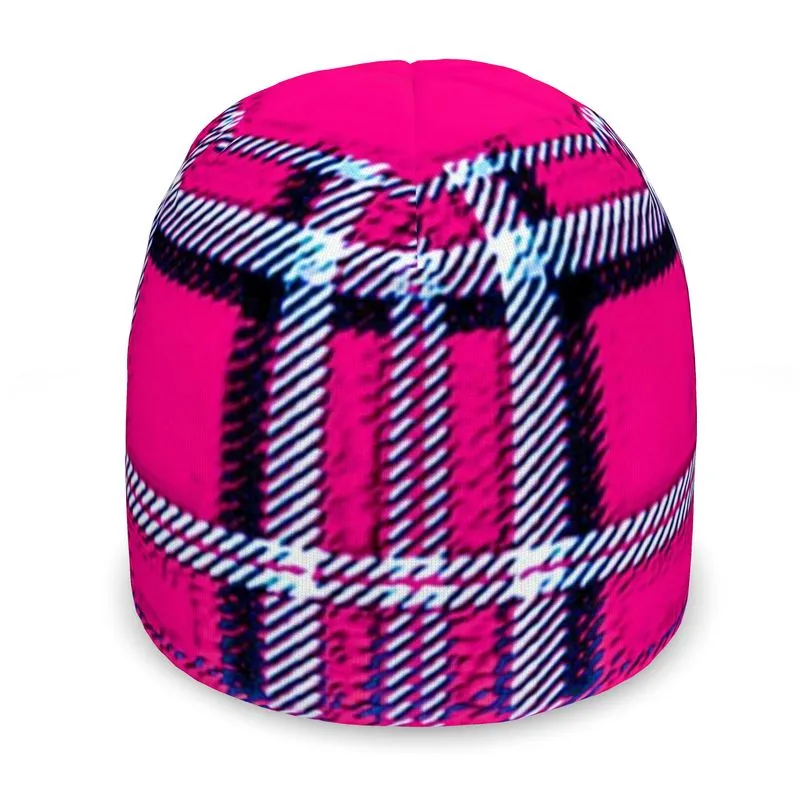 TRP Twisted Patterns 06: Digital Plaid 01-04A Ladies Designer Beanie