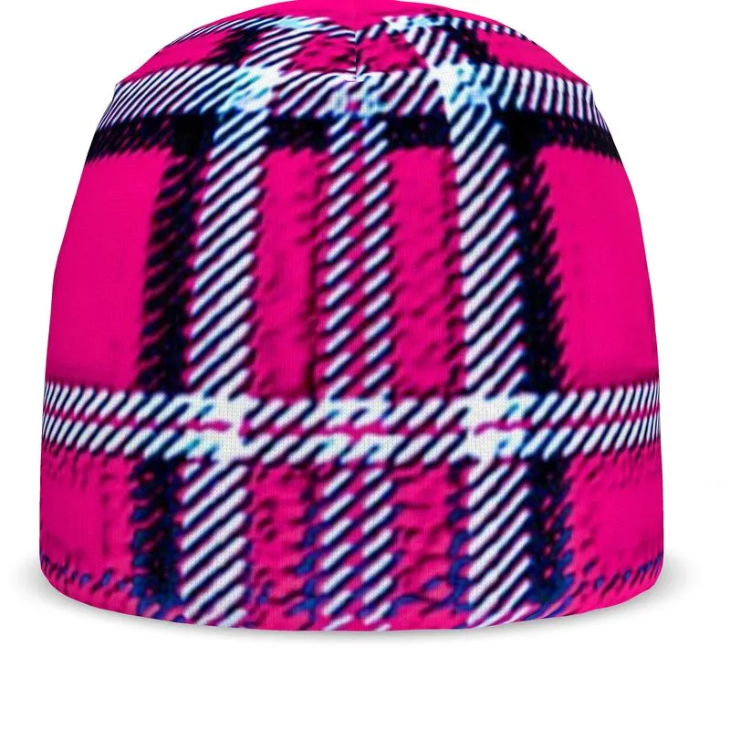 TRP Twisted Patterns 06: Digital Plaid 01-04A Ladies Designer Beanie