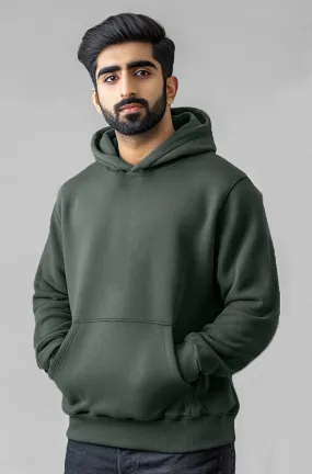 Unisex Premium Fleece- Hoodie (Dark Cool Green)