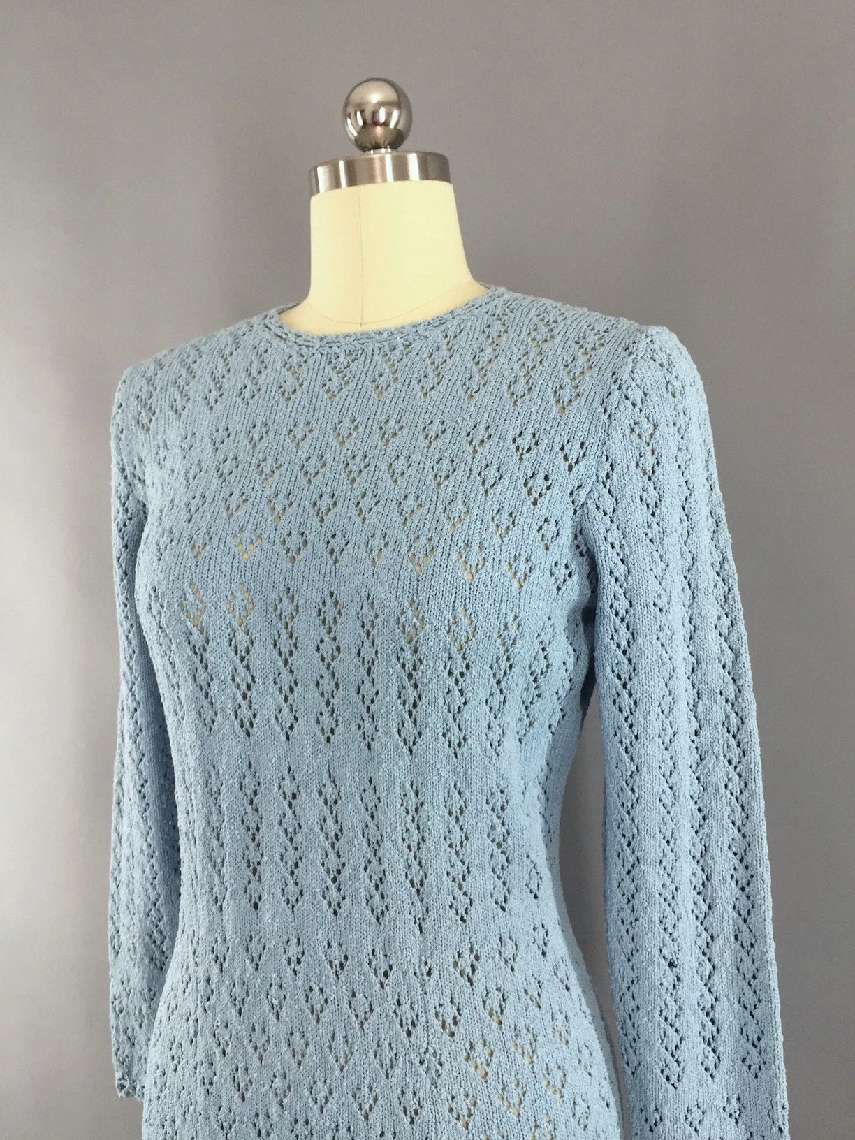 Vintage 1970s Sweater Dress / Picardo Knits