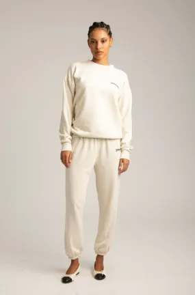 Vintage White Logo Sweatpants