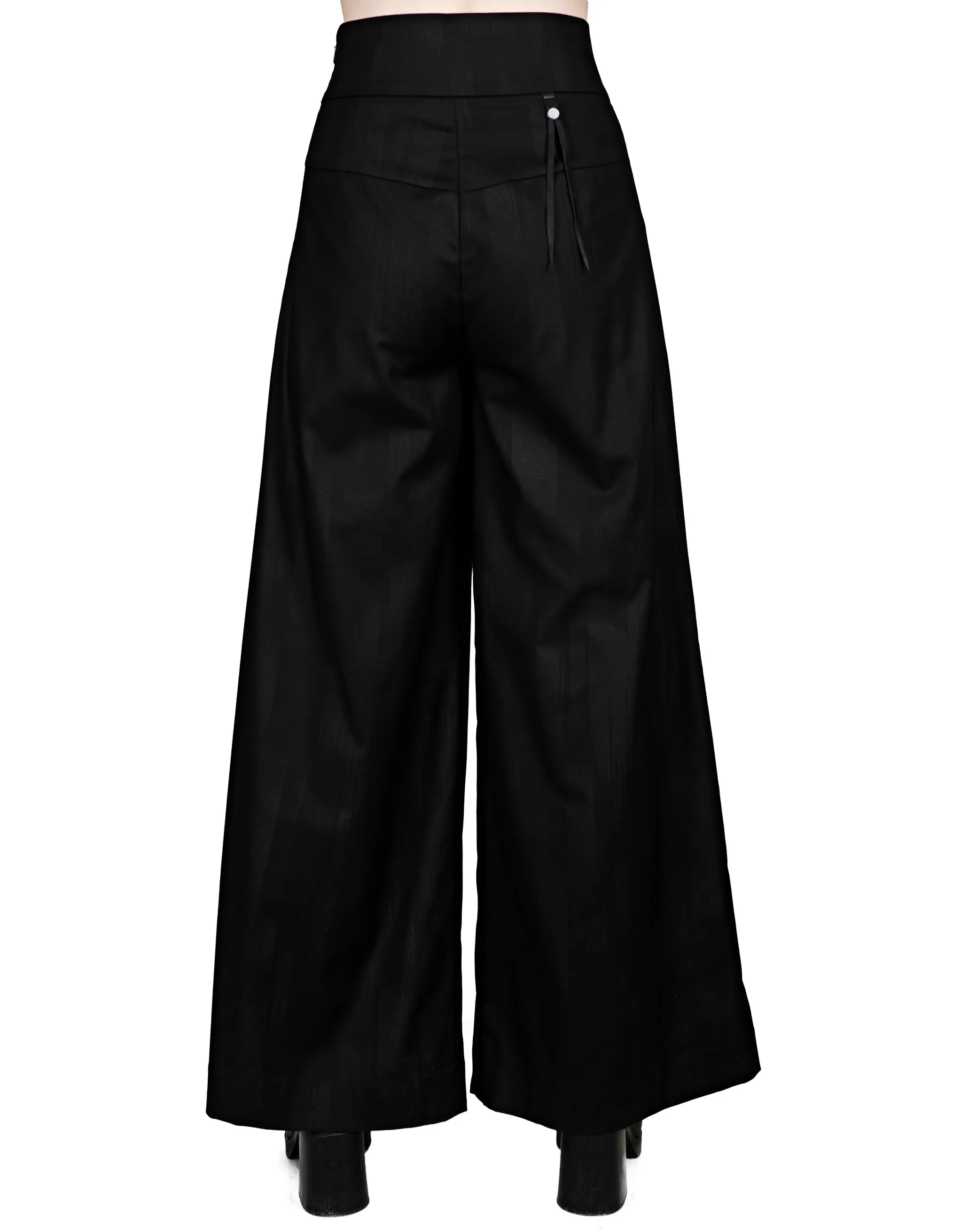 Wide-Leg Overlay Pants