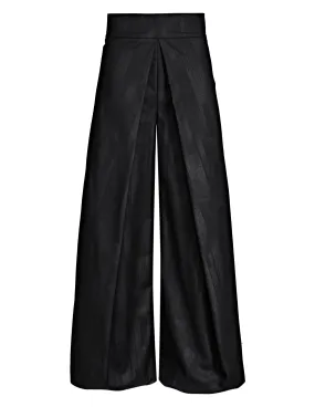 Wide-Leg Overlay Pants