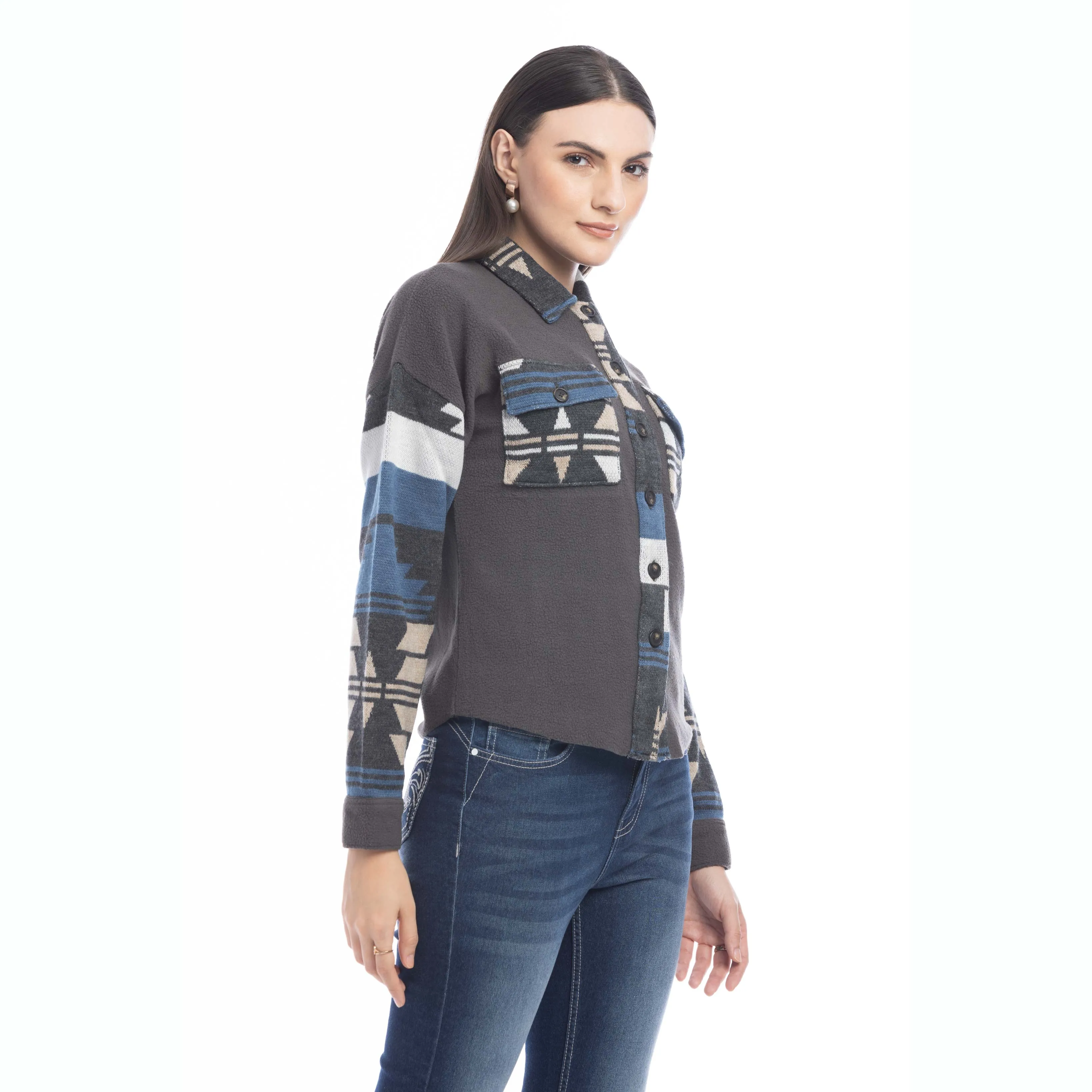 Willa Dessert Winds Shacket Sweater