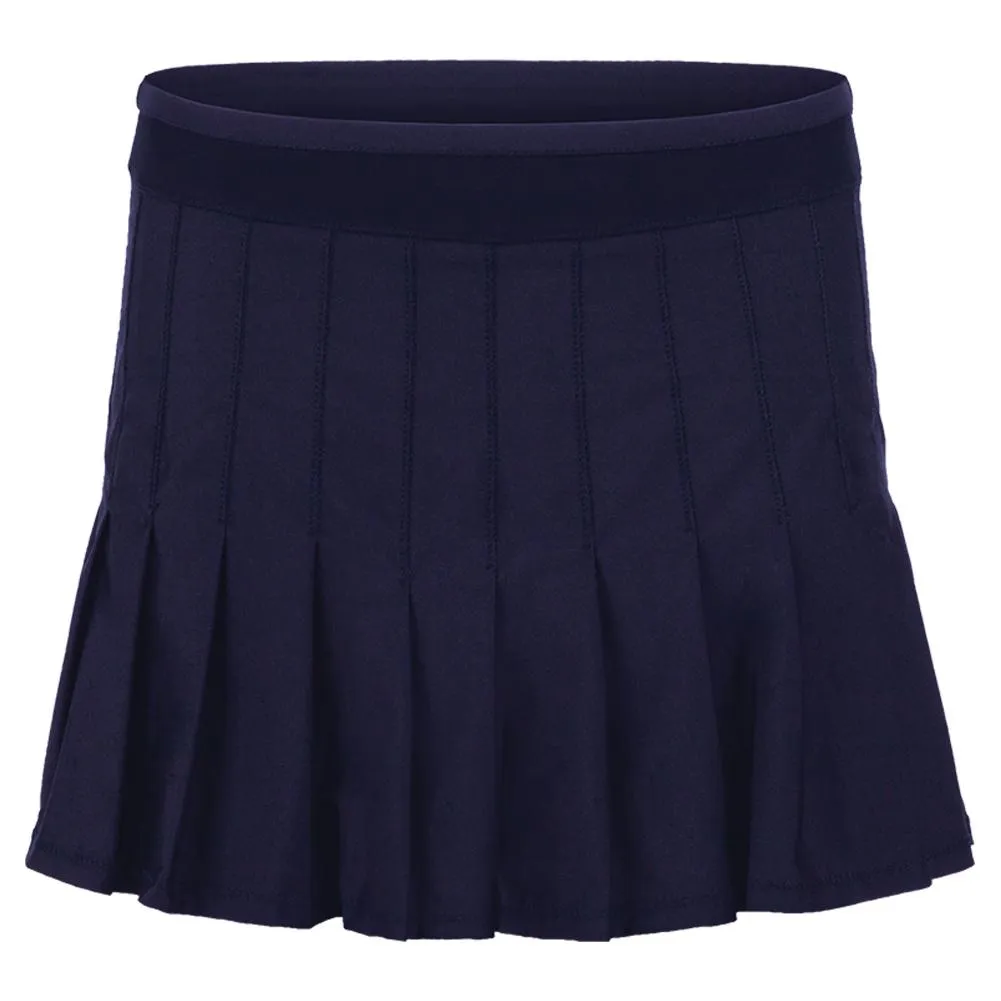 Women`s Long Retro Pleated Tennis Skort