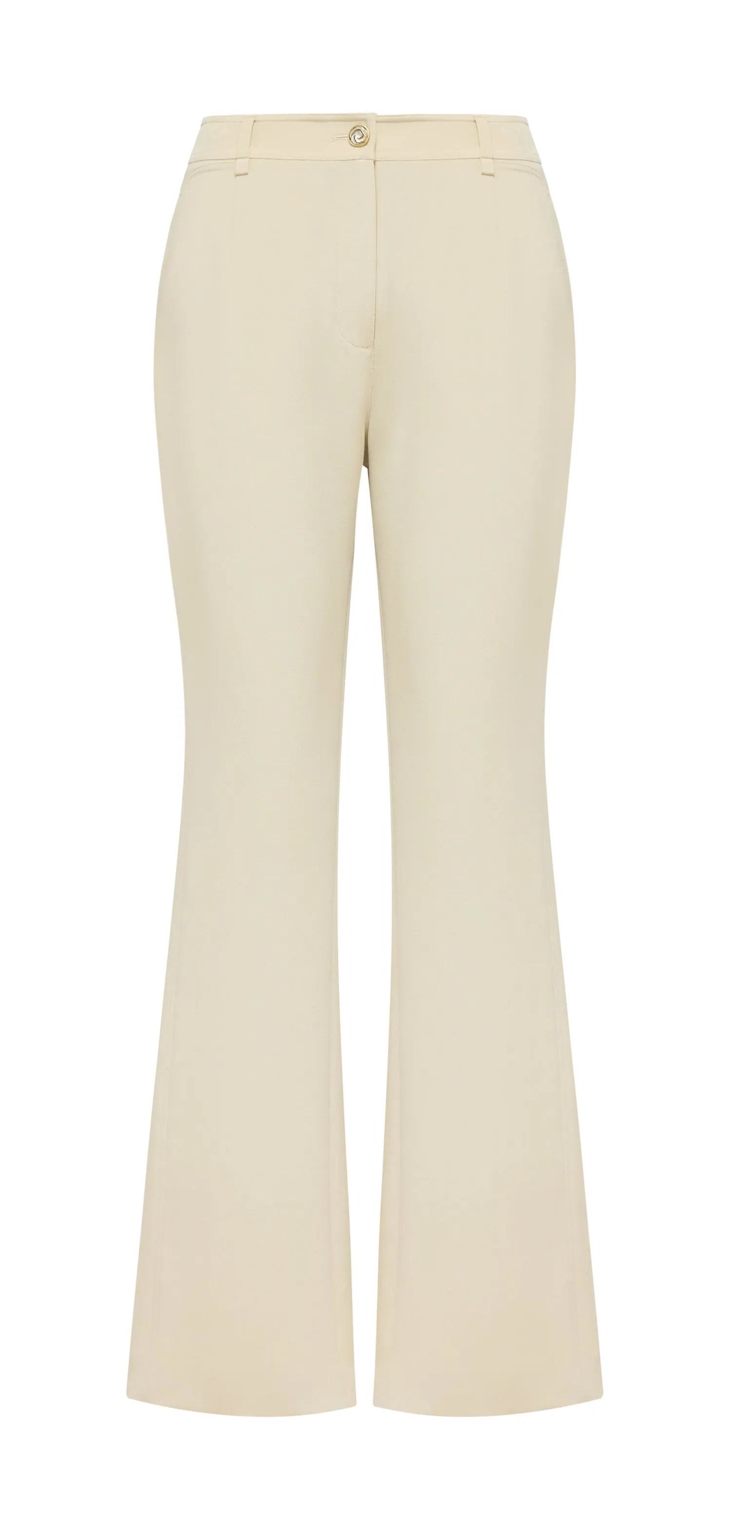 YAYING Silk Slim Flared Pants