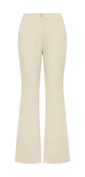 YAYING Silk Slim Flared Pants