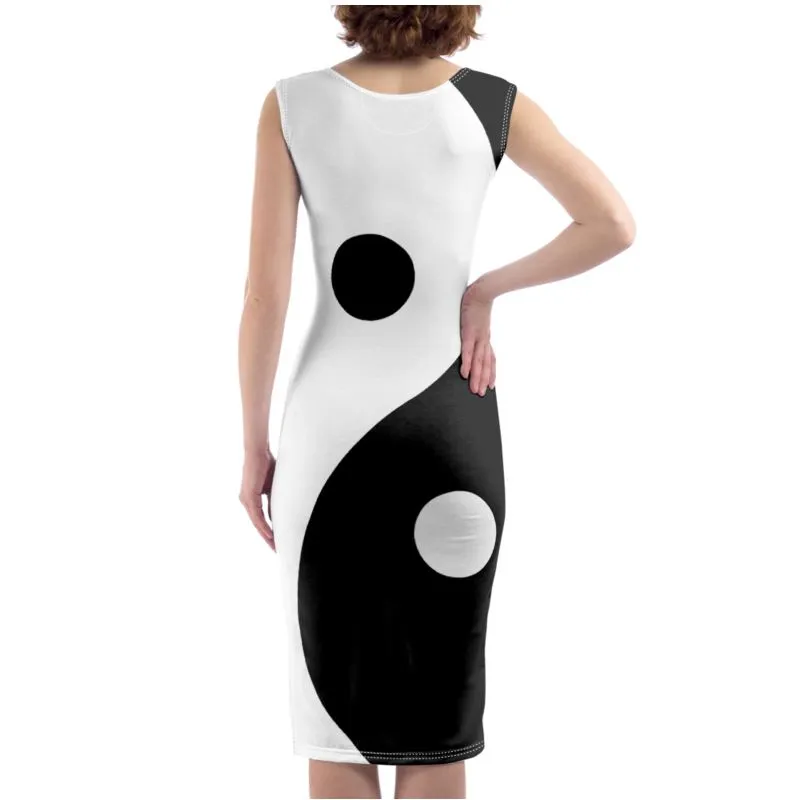 Yin and Yang Bodycon Dress